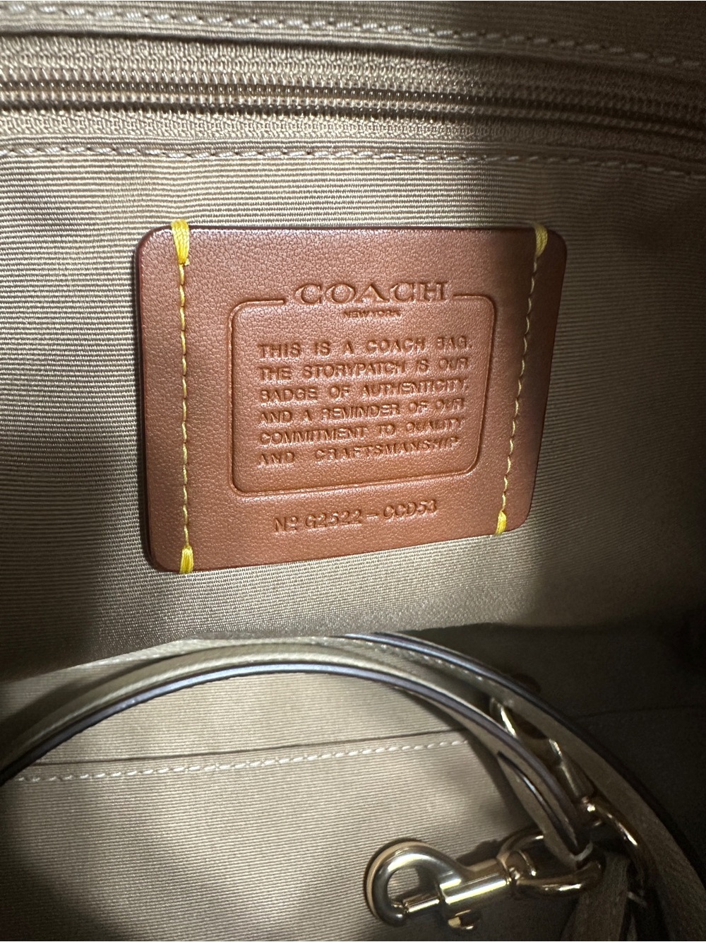 COACH Large Signature Leather Rowan - Picture 10 of 10